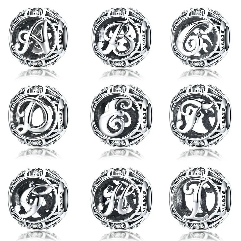 BISAER Metal Beads 925 Sterling Silver Letter Alphabet A-Z Named Charms for Jewelry Making Women s925diy Charm Bracelet GXC738
BISAER Metal Beads 925 Sterling Silver Letter Alphabet A-Z Named Charms for Jewelry Making Women s925diy Charm Bracelet GXC738