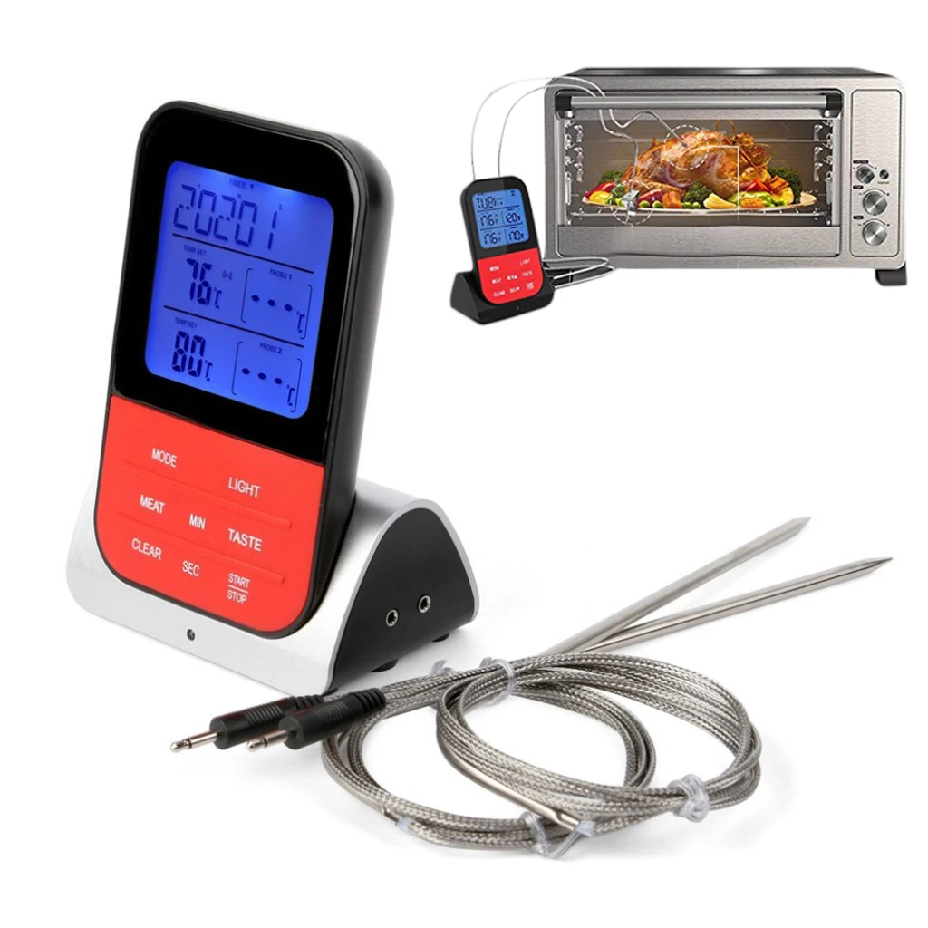 Digital Wireless Oven Thermometer For Meat Water Food Barbecue BBQ Cooking Kitchen Timer Temperature Alarm Drop Shipping A26
Digital Wireless Oven Thermometer For Meat Water Food Barbecue BBQ Cooking Kitchen Timer Temperature Alarm Drop Shipping A26