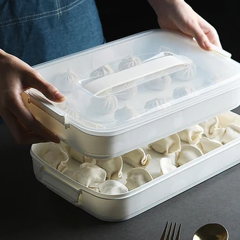 Three Layers Frozen Refrigerator Handle Storage Box Kitchen Portable Fresh Keeping Household Buckle Closure Dumplings Organizer
Three Layers Frozen Refrigerator Handle Storage Box Kitchen Portable Fresh Keeping Household Buckle Closure Dumplings Organizer