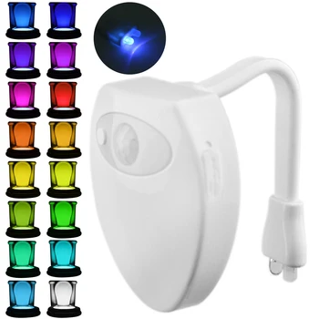 New 16-Color Toilet Light With Built-In Motion Sensor LEDs Toilet Night Light Color Household UV Sterilizers Toilet Bowl Light
New 16-Color Toilet Light With Built-In Motion Sensor LEDs Toilet Night Light Color Household UV Sterilizers Toilet Bowl Light