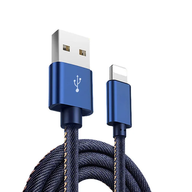 Denim Android data cable for iPhone 7 mobile phone data cable fast charging type C flat charging cable
Denim Android data cable for iPhone 7 mobile phone data cable fast charging type C flat charging cable
