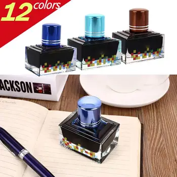 Black Pen Ink Office School Calligraphy Writing Tool Student 12 Colors 40 Ml Durable Useful Fountain Pen Ink Stationery Liquid
Black Pen Ink Office School Calligraphy Writing Tool Student 12 Colors 40 Ml Durable Useful Fountain Pen Ink Stationery Liquid