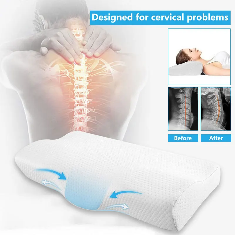 Memory Foam Pillow Bedding Neck Protection Slow Rebound Cervical Pillow Butterfly Shape Relax Cervical Vertebra Memory Pillow
Memory Foam Pillow Bedding Neck Protection Slow Rebound Cervical Pillow Butterfly Shape Relax Cervical Vertebra Memory Pillow