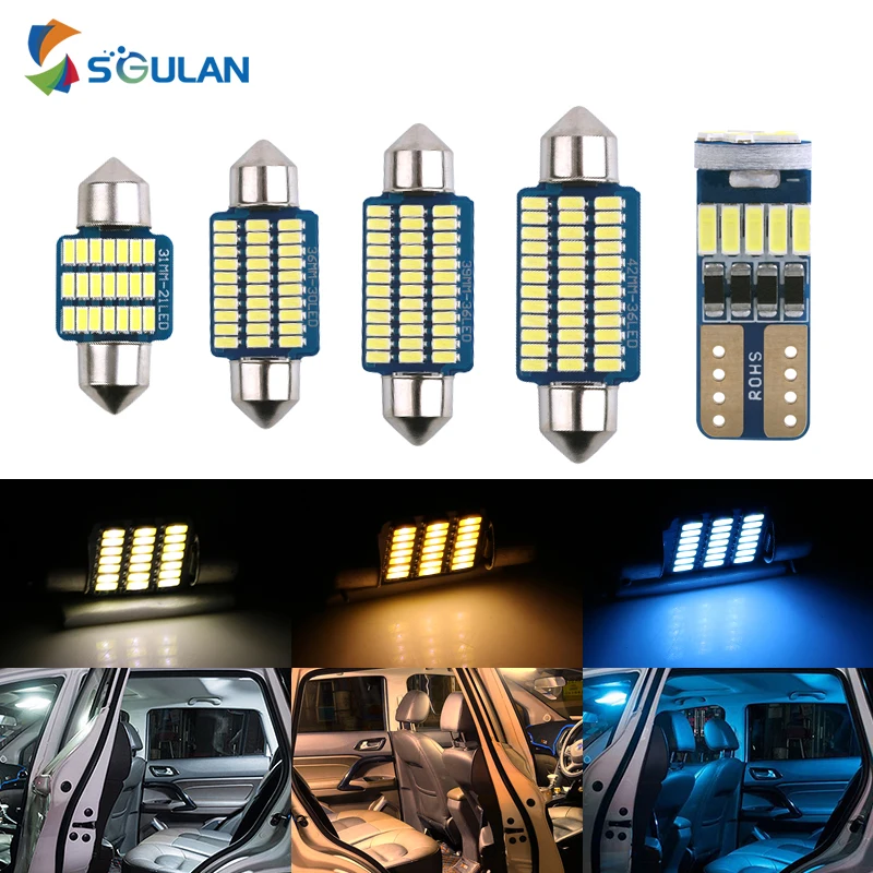 11pcs C5W T10 Canbus Car LED Light Bulbs White ice blue Interior Package Kit For M itsubishi Outlander Map Dome Trunk Box Lamp
11pcs C5W T10 Canbus Car LED Light Bulbs White ice blue Interior Package Kit For M itsubishi Outlander Map Dome Trunk Box Lamp