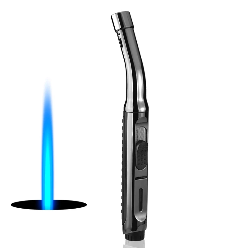 Upscale Jet Turbo Torch Unusual Lighter Fixed Flame Metal Super Firepower 1300C Kitchen Field BBQ Gadgets For Men | Дом и сад