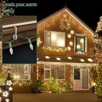 S-shape Hooks Christmas Light Clips Durable Weatherproof Hanging Hooks for Outdoor UD88 
S-shape Hooks Christmas Light Clips Durable Weatherproof Hanging Hooks for Outdoor UD88