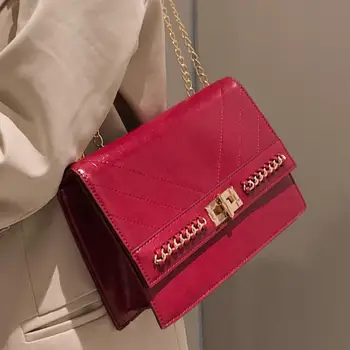 Solid color Square Crossbody bag 2020 Fashion New High quality PU Leather Women's Designer Handbag Chain Shoulder Messenger Bag
Solid color Square Crossbody bag 2020 Fashion New High quality PU Leather Women's Designer Handbag Chain Shoulder Messenger Bag