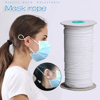 Masks Elastic Band Sewing 230m/6mm Wide Face Mask Flat Elastic Bands Rubber Bands For Month Face Mask Accessories DIY
Masks Elastic Band Sewing 230m/6mm Wide Face Mask Flat Elastic Bands Rubber Bands For Month Face Mask Accessories DIY