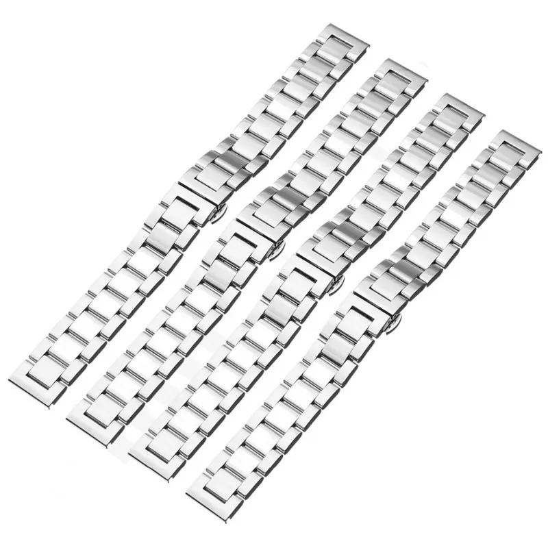 18/20/22/24 mm Premium 304 Stainless Steel Watch Strap Silver Metal Watch Band Folding Snap Belt With Invisible Concealed Button
18/20/22/24 mm Premium 304 Stainless Steel Watch Strap Silver Metal Watch Band Folding Snap Belt With Invisible Concealed Button