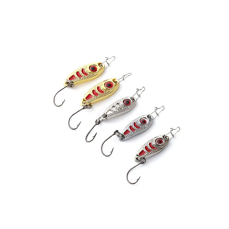 Mini Bionic Bait Fishing Lure Artificial Douding Small Sequins Metal Hard Bait 2Colors 1.5g-3.55g WIth Sharp Single Hook 3D Eye
Mini Bionic Bait Fishing Lure Artificial Douding Small Sequins Metal Hard Bait 2Colors 1.5g-3.55g WIth Sharp Single Hook 3D Eye