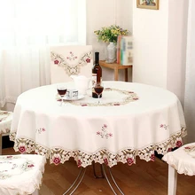 Pastoral Style Rose Round Tablecloth Beige Embroidered Tablecloths Home Kitchen Supplies Table Cover Table Decoration
Pastoral Style Rose Round Tablecloth Beige Embroidered Tablecloths Home Kitchen Supplies Table Cover Table Decoration
