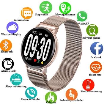 Men Women Fitness Tracker Smart Watch Bluetooth IP67 Waterproof Message Reminds Sport Pedometer Heart Rate Monitoring WristWatch
Men Women Fitness Tracker Smart Watch Bluetooth IP67 Waterproof Message Reminds Sport Pedometer Heart Rate Monitoring WristWatch