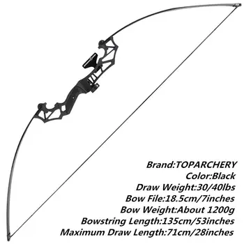 TOPARCHERY Straight Bow Right Hand Shooting Bow Recurve Compound Bow Single Needle Sight
TOPARCHERY Straight Bow Right Hand Shooting Bow Recurve Compound Bow Single Needle Sight