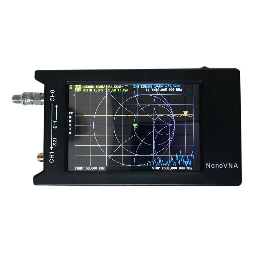 Сетевой антенный анализатор NanoVNA-H4 10KHz ~ 1 5 GHz VNA 4inch LCD 1950MAh батарея HF VHF UHF UV Vector |