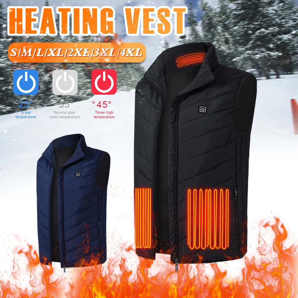 Men 9 Areas Heated Jacket USB Winter Electrically Heated Sleeveless Jacket Thermal Coat Travel Waistcoat for Outdoor Motorcycle
Men 9 Areas Heated Jacket USB Winter Electrically Heated Sleeveless Jacket Thermal Coat Travel Waistcoat for Outdoor Motorcycle