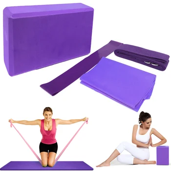 Yoga Exercise Set Gym Yoga Mat Blocks Stretching Strap Yoga Block Home Fitness Equipment With Mat And Strap for Home
Yoga Exercise Set Gym Yoga Mat Blocks Stretching Strap Yoga Block Home Fitness Equipment With Mat And Strap for Home
