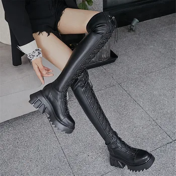 MILI-MIYA Fashion Design Women Cow Leather Over-The-Knee Motorcycle Boots Slip-On Platform Heels Round Toe Size 34-39 For Ladies
MILI-MIYA Fashion Design Women Cow Leather Over-The-Knee Motorcycle Boots Slip-On Platform Heels Round Toe Size 34-39 For Ladies