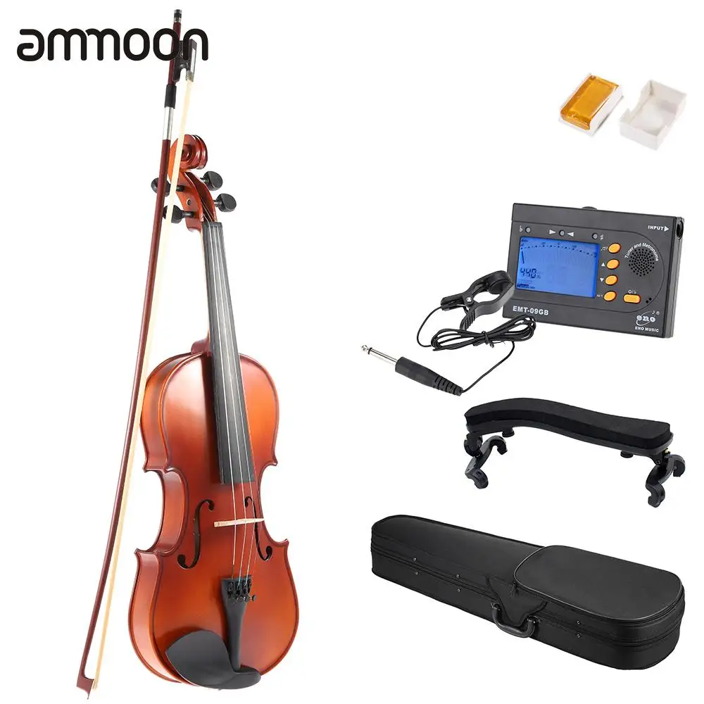 4/4 Full Size Solid Wood Antique Violin Fiddle Matte Finish Spruce Face Board with Hard Case Bow Rosin Digital Tuner
4/4 Full Size Solid Wood Antique Violin Fiddle Matte Finish Spruce Face Board with Hard Case Bow Rosin Digital Tuner