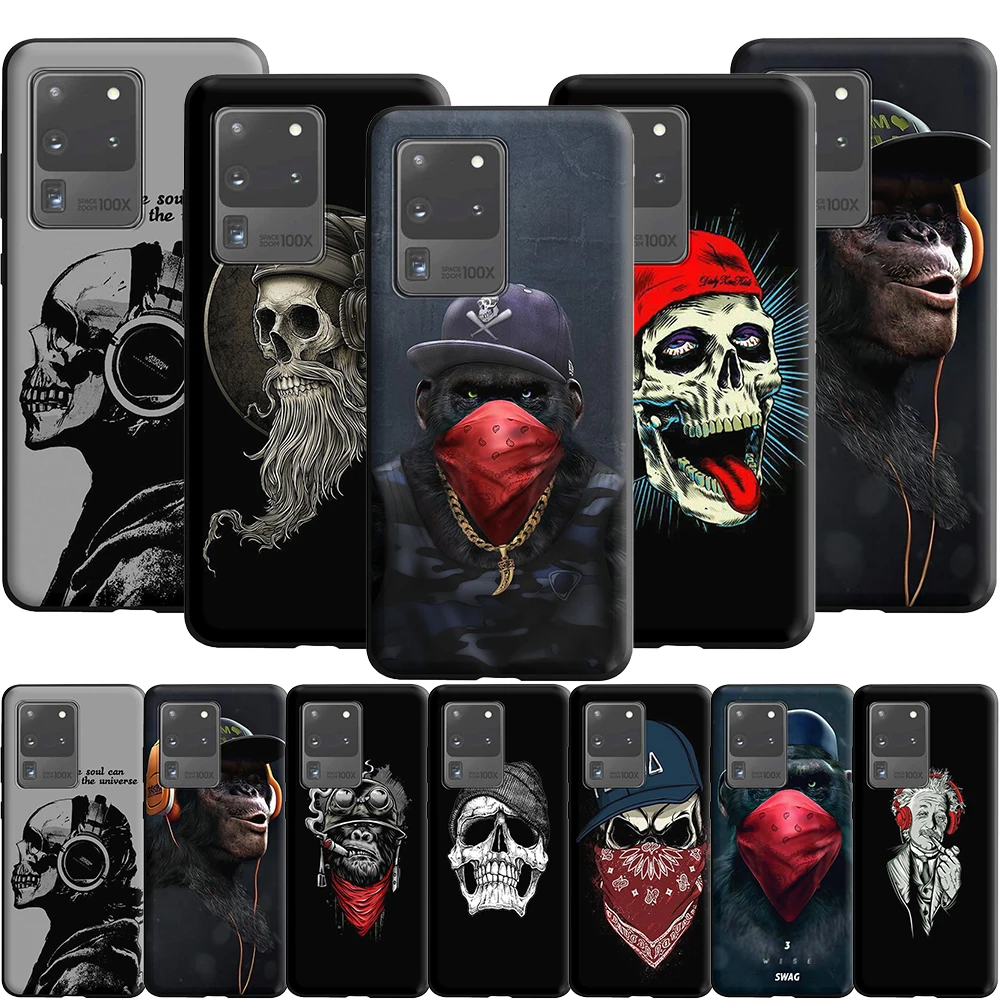 Swag гангстера обезьяна Бандана Череп чехол для Samsung Галактики M11 M30S M21 M31 M31S A5 A6 A7 A8 A9