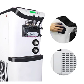 36-42L / H Ice cream machine commercial Automatic Commercial ice cream maker High puffing pre-cooling function 3300W