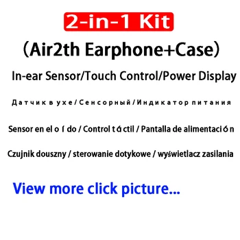 2in1 In-ear sensor Touch control Power display Pop-up Wireless Bluetooth Earphone for Iphone Samsung Xiaomi Huawei Smart Earbuds
2in1 In-ear sensor Touch control Power display Pop-up Wireless Bluetooth Earphone for Iphone Samsung Xiaomi Huawei Smart Earbuds