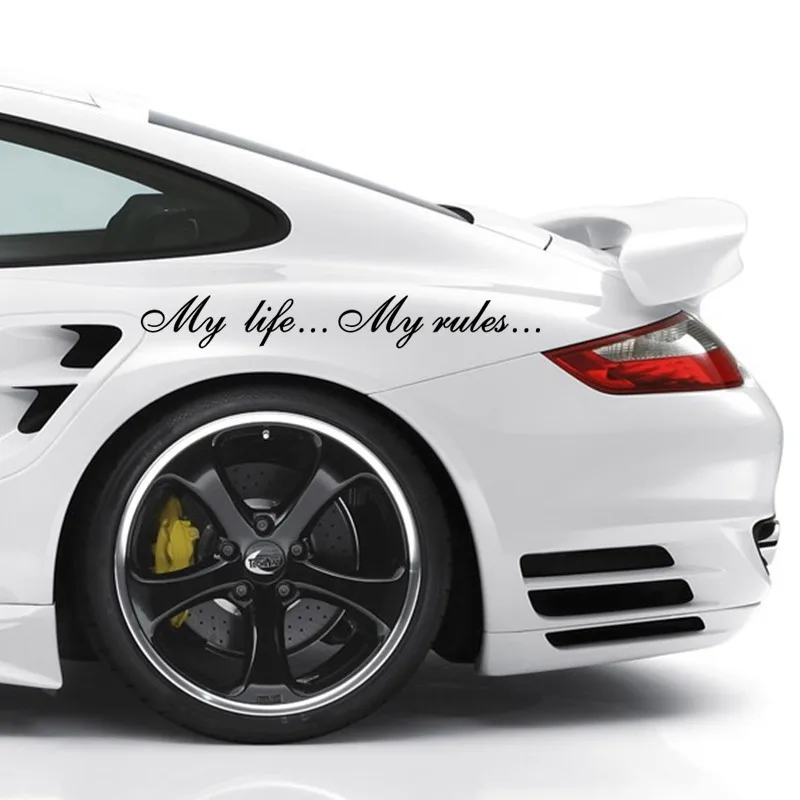 Personality Car Stickers Cover Scratch ---My Life...My Rules... for Window Decals PVC 60cm X 8.5cm
Personality Car Stickers Cover Scratch ---My Life...My Rules... for Window Decals PVC 60cm X 8.5cm