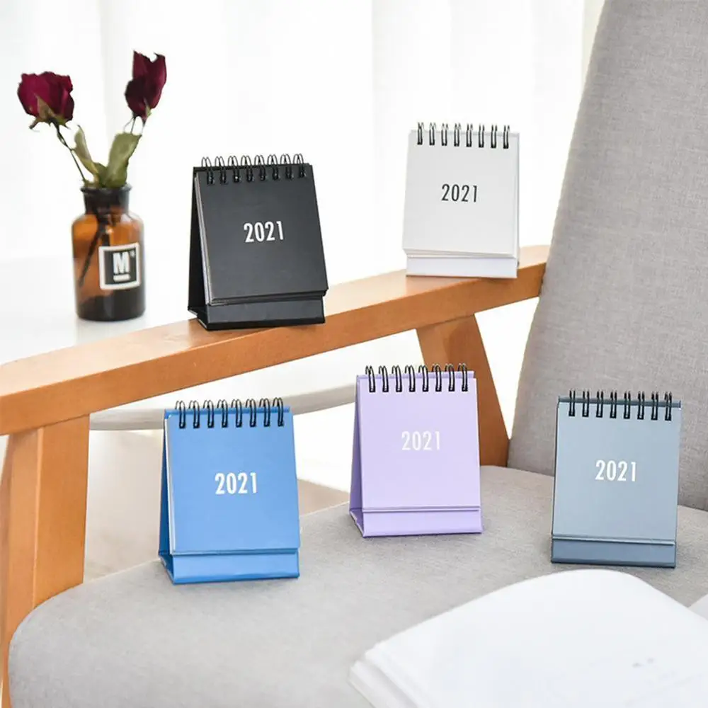 2021 Simple Solid Color Desk Calendar Mini Coil Calendar Table DIY Vertical Paper Timetable Daily Schedules Office Supplies
2021 Simple Solid Color Desk Calendar Mini Coil Calendar Table DIY Vertical Paper Timetable Daily Schedules Office Supplies