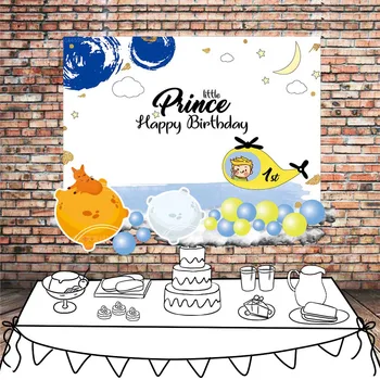 Little Prince and Planet birthday poster template cloth Dessert table Backdrop Curtain Boy birthday Party decoration 3 years old 
Little Prince and Planet birthday poster template cloth Dessert table Backdrop Curtain Boy birthday Party decoration 3 years old