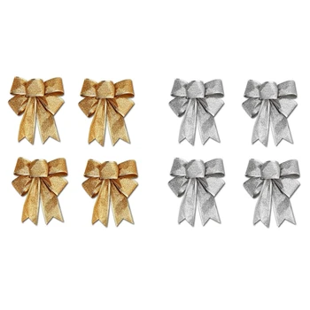 8 Pcs 25X18Cm Decoration Ornament Hanging Knot Bowknot Butterfly Decor Tree Christmas Tree , 4 Pcs Gold & 4 Pcs Silver
8 Pcs 25X18Cm Decoration Ornament Hanging Knot Bowknot Butterfly Decor Tree Christmas Tree , 4 Pcs Gold & 4 Pcs Silver