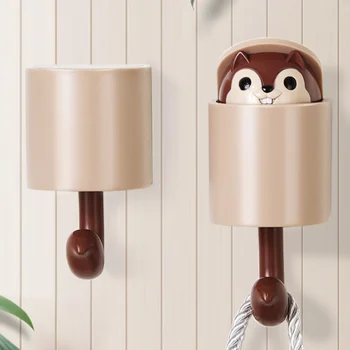 Wall Mounted Adhesive Plastic Cartoon Squirrel Decorative Hooks Coat Hanger Hat Rack Key Sundries Organizer
Wall Mounted Adhesive Plastic Cartoon Squirrel Decorative Hooks Coat Hanger Hat Rack Key Sundries Organizer