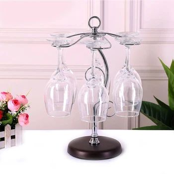 6 Hooks Design Red Wine Glass Holder Kitchen Stemware Rack Air Drying Wine Cup Display Stand
6 Hooks Design Red Wine Glass Holder Kitchen Stemware Rack Air Drying Wine Cup Display Stand