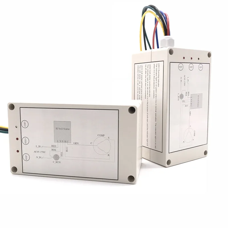 110V/220V Single Phase Air Conditioner Soft Starter to reduce the starting current by 60% no need contactor and start capacitor
110V/220V Single Phase Air Conditioner Soft Starter to reduce the starting current by 60% no need contactor and start capacitor