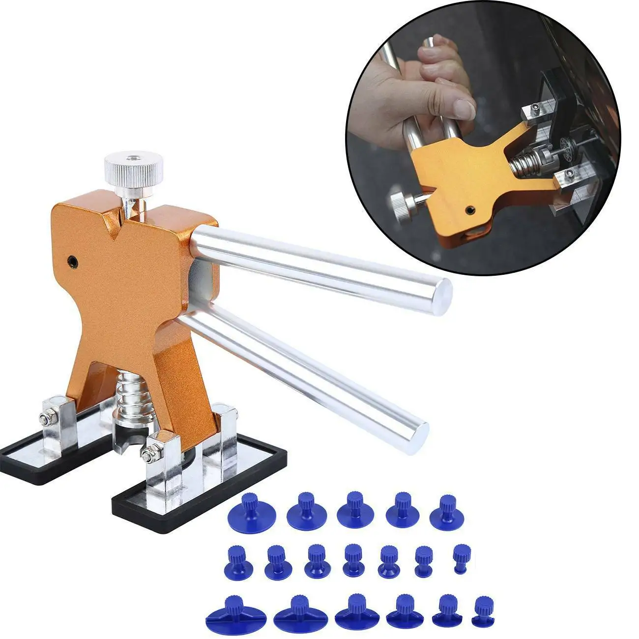 Samger PDR Tools Kit Dent Removal Tool Car Body Paintless Dent Hail Repair Tool +18 Tabs Car Dent Remover
Samger PDR Tools Kit Dent Removal Tool Car Body Paintless Dent Hail Repair Tool +18 Tabs Car Dent Remover