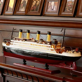 Titanic Model Wooden Sailboat Decoration Living Room Simulation Cruise Ship Finished Ship Home Furnishing Accessories
Titanic Model Wooden Sailboat Decoration Living Room Simulation Cruise Ship Finished Ship Home Furnishing Accessories