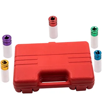 Wheel Nut Deep Impact Socket Set(5 pcs) 1/2'' 15mm, 17mm, 19mm, 21mm, 22mm Nut Wheel Protector
Wheel Nut Deep Impact Socket Set(5 pcs) 1/2'' 15mm, 17mm, 19mm, 21mm, 22mm Nut Wheel Protector