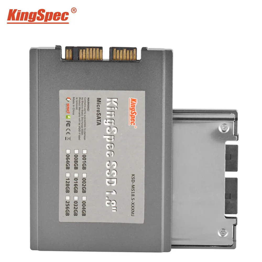 Твердотельный накопитель Kingspec 1 8 дюйма Micro-SATA 16 ГБ твердотельный KingSpec KSD-MS18.5-016MJ MLC