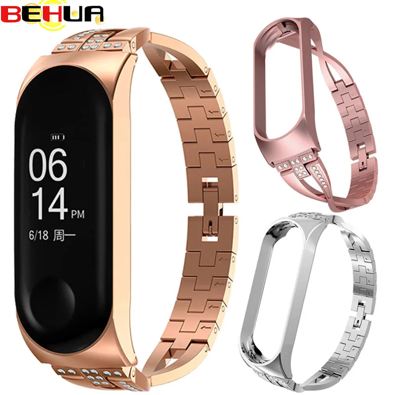 BEHUA Metal Strap For Xiaomi Miband Mi Band 5 6 Screwless Smart Watch Band With Case Stainless Steel Wristband Replacement Strap
BEHUA Metal Strap For Xiaomi Miband Mi Band 5 6 Screwless Smart Watch Band With Case Stainless Steel Wristband Replacement Strap