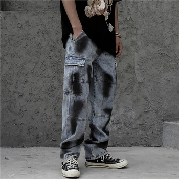 Tie Dye Harajuku Streetwear Ripped Jeans for Men Baggy Straight Loose Casual Hip Hop Harajuku Denim Trousers Plus Size Trousers 
Tie Dye Harajuku Streetwear Ripped Jeans for Men Baggy Straight Loose Casual Hip Hop Harajuku Denim Trousers Plus Size Trousers
