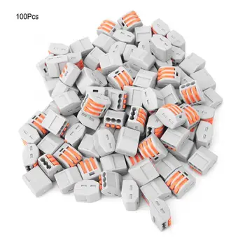 100Pcs PCT-213 Wiring Connector Quick Wire 3 Port Conductor Terminal Adapter Block Wire Adapter
100Pcs PCT-213 Wiring Connector Quick Wire 3 Port Conductor Terminal Adapter Block Wire Adapter