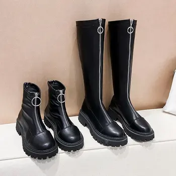 2020 Women Mid Calf Boots Autumn Platform Gothic Shoes Boots Fashion Winter Women High Heel Front Zipper Warm Boots 
2020 Women Mid Calf Boots Autumn Platform Gothic Shoes Boots Fashion Winter Women High Heel Front Zipper Warm Boots