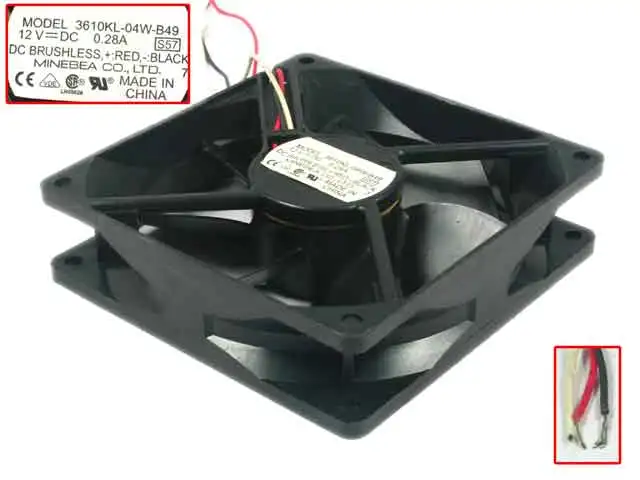 NMB-MAT 3610KL-04W-B49 S57 DC 12V 0.28A 90x90x25 мм вентилятор охлаждения сервера
NMB-MAT 3610KL-04W-B49 S57 DC 12V 0.28A 90x90x25 мм вентилятор охлаждения сервера