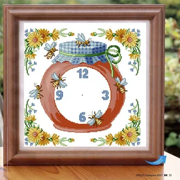 Cross Stitch Set Chinese Cross-stitch Kit Embroidery Needlework Craft Packages Cotton Fabric Floss New Designs Clock ZB0233
Cross Stitch Set Chinese Cross-stitch Kit Embroidery Needlework Craft Packages Cotton Fabric Floss New Designs Clock ZB0233