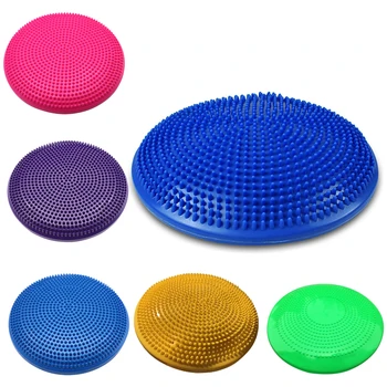 Inflatable Yoga Massage Ball Durable Universal Sports Gym Fitness Yoga Wobble Stability Balance Disc Massage Cushion Mat 33x33cm
Inflatable Yoga Massage Ball Durable Universal Sports Gym Fitness Yoga Wobble Stability Balance Disc Massage Cushion Mat 33x33cm
