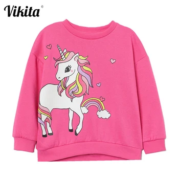 VIKITA Girls Long Sleeve T-shirt Kids Bottoming Shirt Spring Summer Autumn Long Sleeve Unicorn Cartoon T-shirt Children Clothing
VIKITA Girls Long Sleeve T-shirt Kids Bottoming Shirt Spring Summer Autumn Long Sleeve Unicorn Cartoon T-shirt Children Clothing