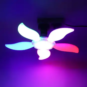 100W 280LED Five-leaf Folding LED Bulb Fan Blade Multicolour/White LED Garage Lights Deformable Ceiling Workshop Lamp
100W 280LED Five-leaf Folding LED Bulb Fan Blade Multicolour/White LED Garage Lights Deformable Ceiling Workshop Lamp