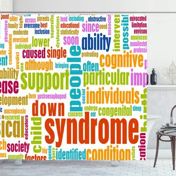 Shower Curtain for Bathroom 72x72 Handicapped Down Syndrome Condition Abstract Ability Chromosome Cognitive Conceptual
Shower Curtain for Bathroom 72x72 Handicapped Down Syndrome Condition Abstract Ability Chromosome Cognitive Conceptual