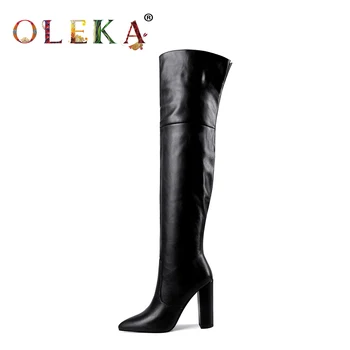 OLEKA Over-the-knee Winter Sexy Boots Square Heel Totem Pointed Toe Winter Boots Sexy Style Basic Warm Short Plush New AS565
OLEKA Over-the-knee Winter Sexy Boots Square Heel Totem Pointed Toe Winter Boots Sexy Style Basic Warm Short Plush New AS565