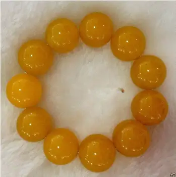 Free shipping 100% Natural jade Stone Yellow Jade 20mm Bead Beads Bangle Stretchy Bracelet New
Free shipping 100% Natural jade Stone Yellow Jade 20mm Bead Beads Bangle Stretchy Bracelet New