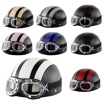 Motorcycle Helmets The global hot sales For Open Face kask Retro Half Moto With Goggles Leather Scarf Helmet cascos capacetes
Motorcycle Helmets The global hot sales For Open Face kask Retro Half Moto With Goggles Leather Scarf Helmet cascos capacetes