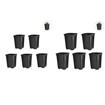 10 Pcs Black Square High Waist Mini Nursery Pot Planter Succulent Plant Pot Small Flower Planters 5 Pcs M 5 Pcs
10 Pcs Black Square High Waist Mini Nursery Pot Planter Succulent Plant Pot Small Flower Planters 5 Pcs M 5 Pcs